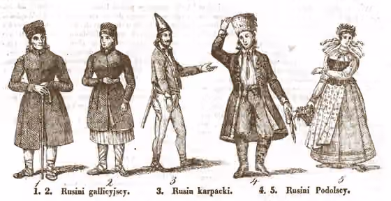 orang Rutenia — Rusyns from Galicia, Carpathian region and Podolia.