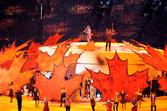 Celtic music in Canada — Canadian fiddlers perform during the Opening Ceremony of the XXI Olympic Winter Games, Feb.