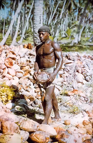 Orang Chagos — An unnamed Diego Garcian at the time of the US encampment, 1971.