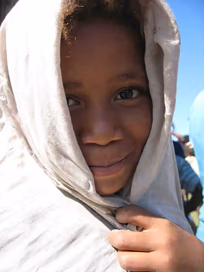 Antanosy people — child at the school in Sainte Luce, Southern Madagascar