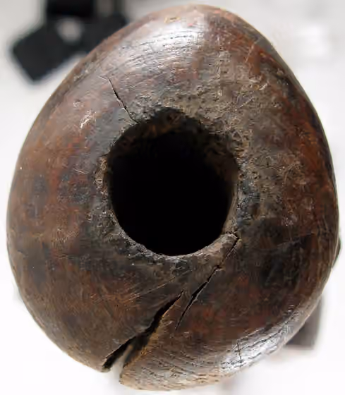 Chokwe people — This unusual Chokwe figure shows evidence of western influence on Chokwe carving which has developed during the past 200 years.