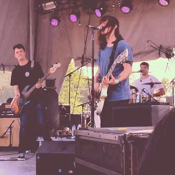 Soft grunge (music) — Title Fight (Jamie Rhoden, Ned Russin) during their set at Amnesia Rockfest in June 2014 (Montebello, Quebec, Canada).