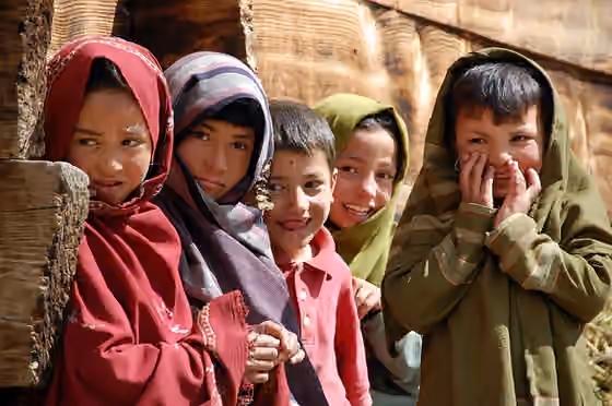 Suku Balti — kids of Tarishing (Tarashing), Astore District, Gilgit-Baltistan, Pakistan
