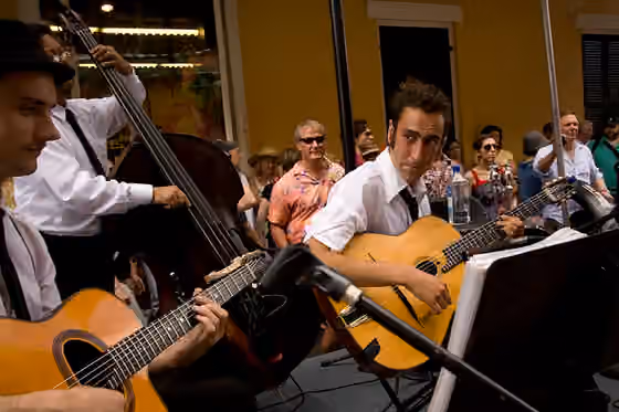 Gypsy jazz — French Quarter Festival 2012.