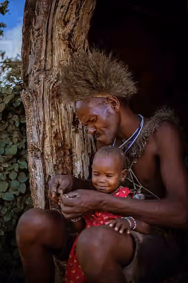 Orang Hadza — This is an image with the theme " Home + Habitat in Africa " from: