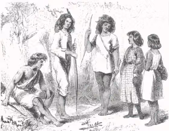 Chetco people — Members of the Chetco tribe of Native Americans in 1855.