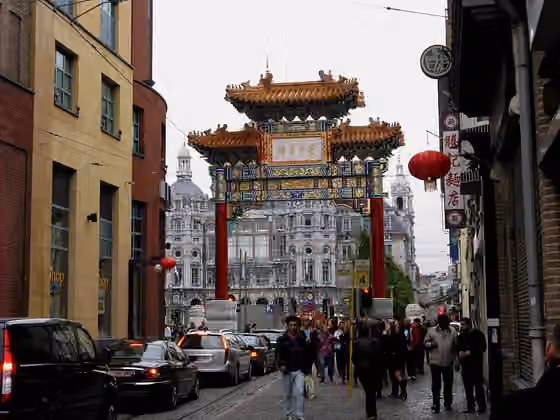 Chinese people in Belgium — Gate for China Town Antwerp