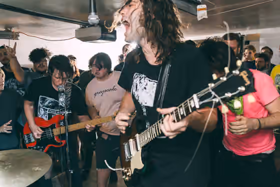 Screamo — Screamo band Ostraca performing live in 2015.