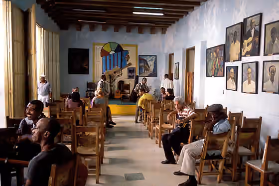 Trova — Casa de la Trova, a local musical house at Santiago de Cuba.