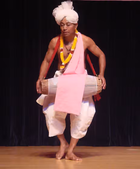 Pung Cholom — Pung cholom performer, Manipur.