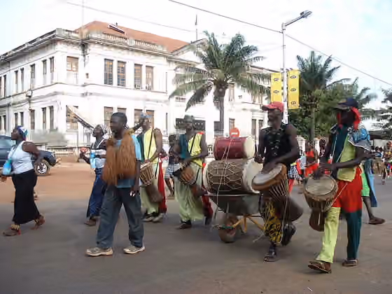 Music of Guinea-Bissau — This is an image of Cultural Fashion or Adornment from