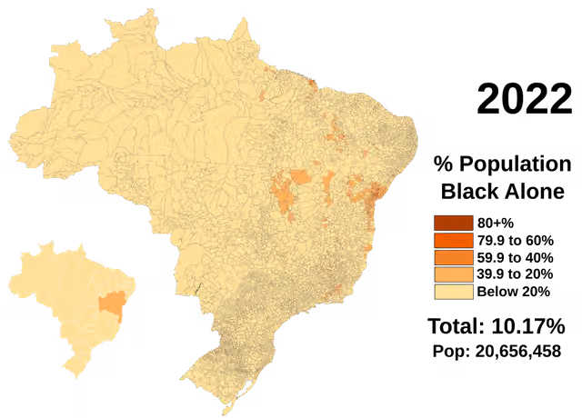 Afrika-Brasil — Brazil Black Alone in 2022.