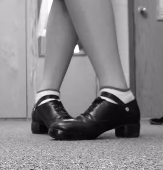Reel (dance) — Irische Hard Shoes, auch Hornpipe Shoes oder Jig Shoes genannt.