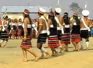 Liangmai people — Liangmai Dance at Peren Road Show, Nagaland.