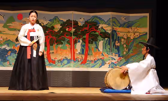 Pansori — Pansori performance at the Busan Cultural Center in Busan South Korea