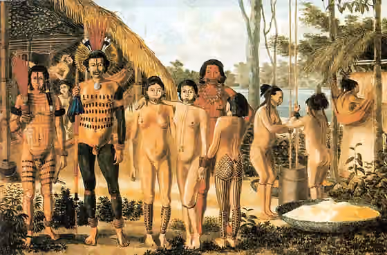 Apiacá — Apiaká indians, in Arinos river, Mato Grosso , Brazil .