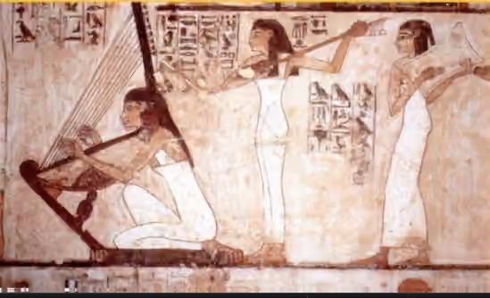 Musik di Mesir — Ancient Egyptians playing music
