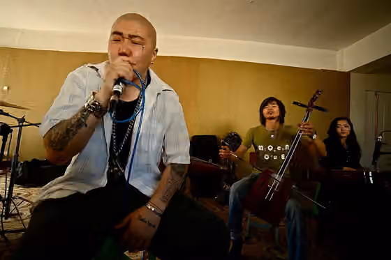 Mongolian hip-hop — Despite his intimidating exterior, rapper “Gee” says his lyrics -- full of slurs and hatred directed at foreigners and corrupt officials – are only meant to make Mongolians think.