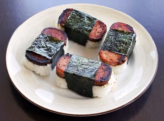 Spam musubi — I made some spam musubi today.