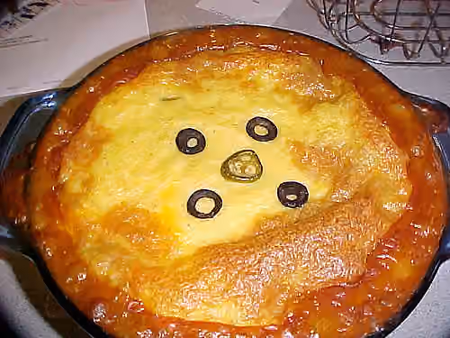 Tamale pie — A whole tamale pie