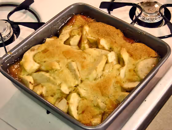 Cobbler (food) — Apple cobbler.