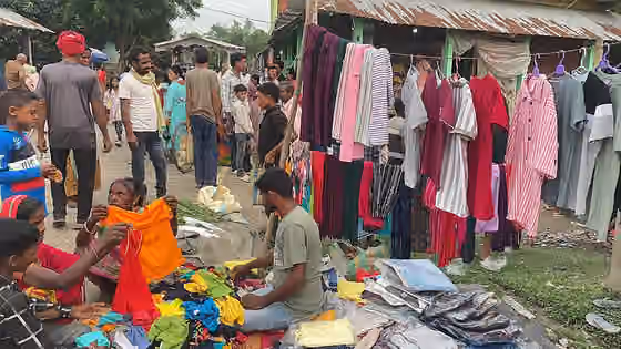 Surjapuri people — A clothes shop in a Haat market in a surjapuri speaking village