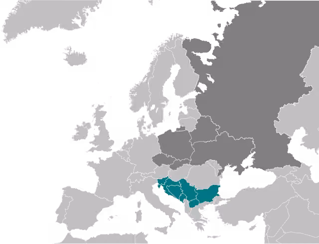 Slavia Selatan — Countries where a South Slavic language is the national language Countries where North Slavic languages are the national language