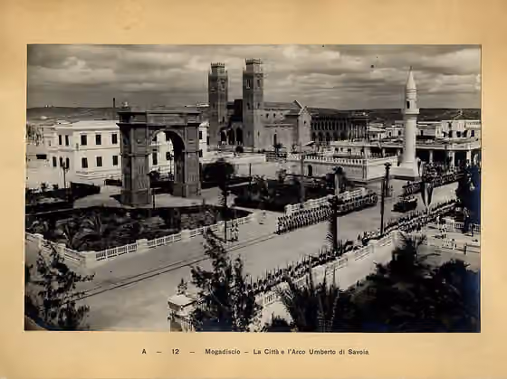 Italia Somalia — Central Mogadishu in 1928.