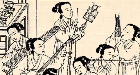 Chinese heavy metal — Female musicians performing Chinese classical music.