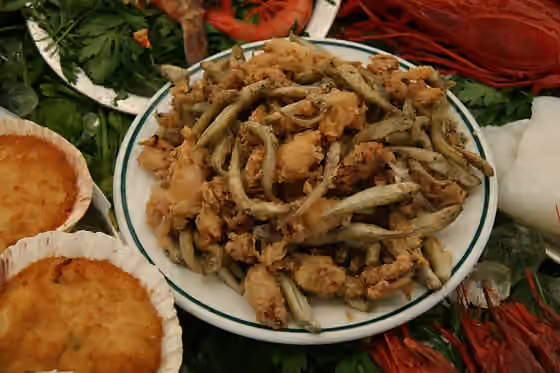 Pescado frito — Pescado frito diverso