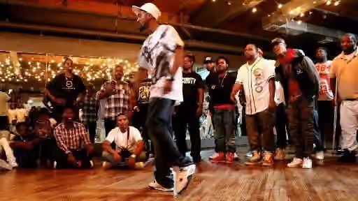 Gangsta Walking — Jaquency last solo dance battle Jaquency vs Wolf from the legendary group G-Style "GangstaWalkin" at the 5th Annual of the (Old School vs New School ) dance venue