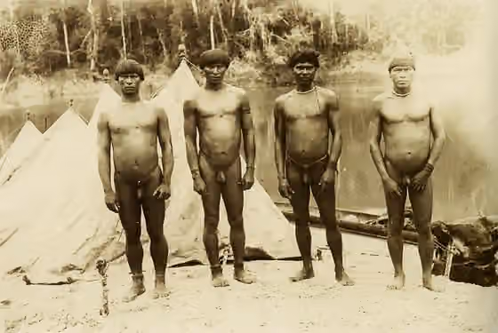Orang Xingu — Índios da tribo Meinaco no Pará, 1894.