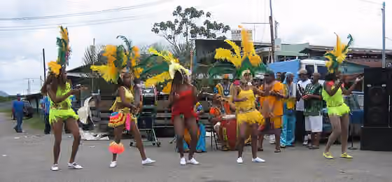 Afro–Costa Ricans — Calypso dancers from Puerto Limón during an event in Bribrí, Talamanca.