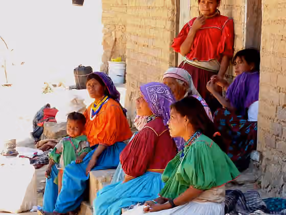 Huichol — Huichol woman wear their own jewelry to beautify theirselves.