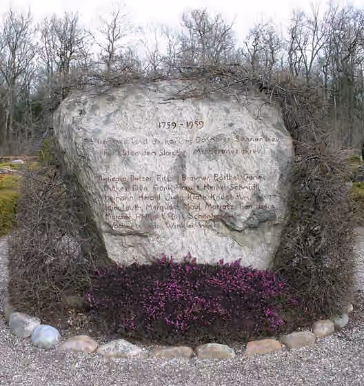 Potato Germans — Memorial stone for German immigrants that came to Denmark in 1759, the socalled Potato Germans.
