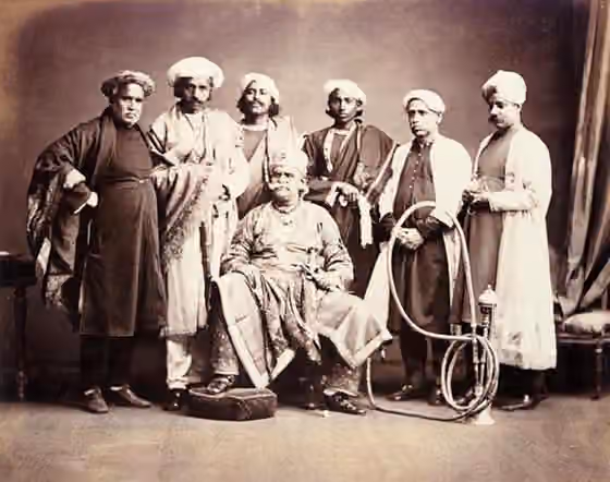 Bhumihar — Maharaja of Benares and Suite, 1870s