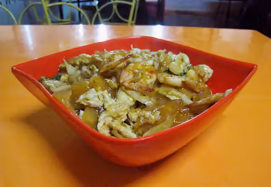 Seblak — Seblak seafood, a specialty of Bandung city, West Java, Indonesia.